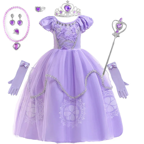 Purple Princess Gown & Accessory Set