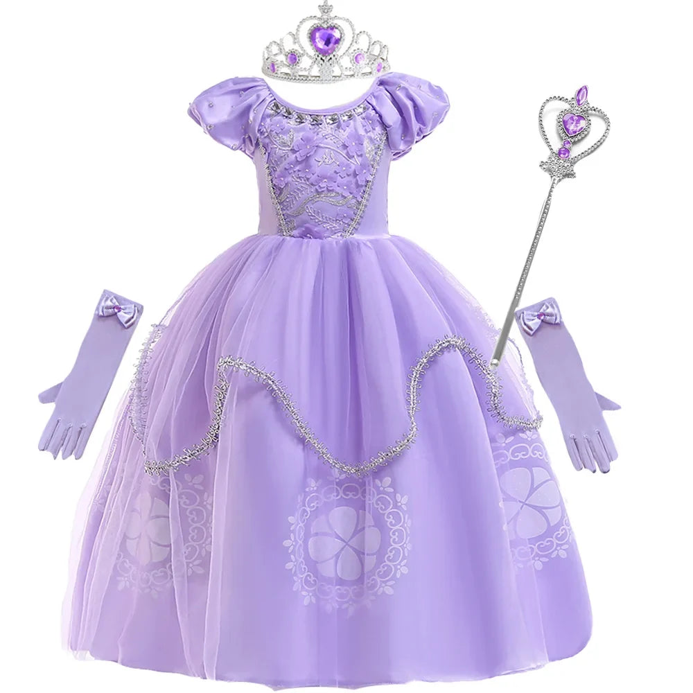 Purple Princess Gown & Accessory Set