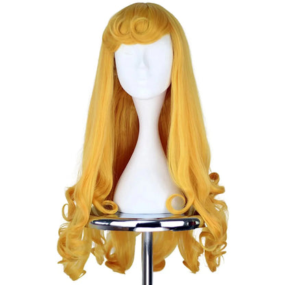 Sleeping Princess Accessory Set – Long Blonde Wig, Crown, Wand & Gloves