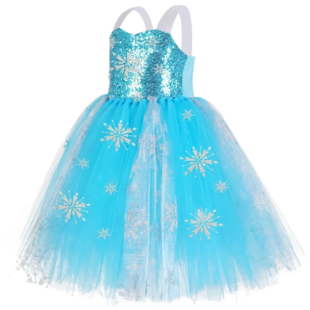Snow Queen Sequin Princess Dress