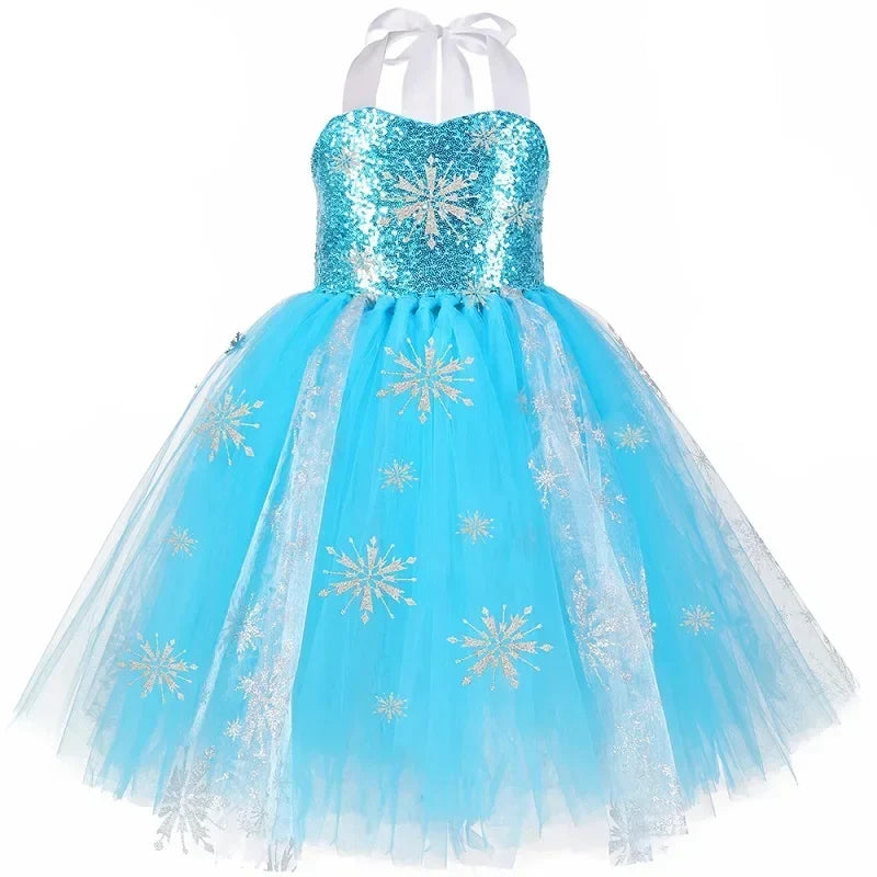 Snow Queen Sequin Princess Dress