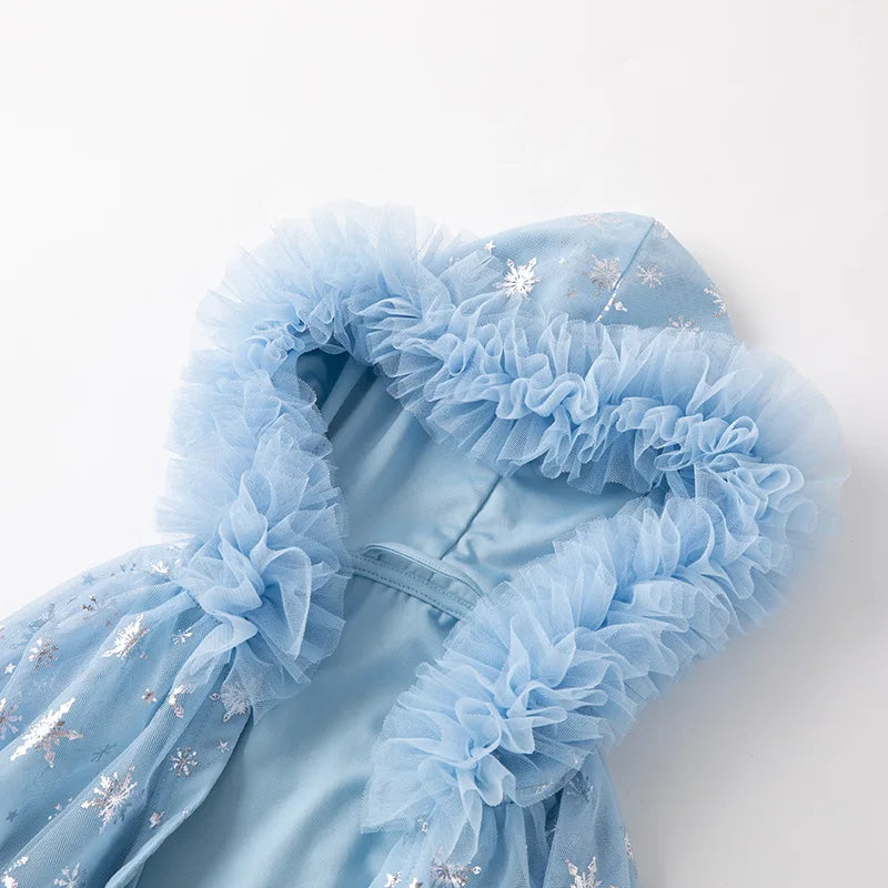 Snowflake Sparkle Hooded Cape for Girls