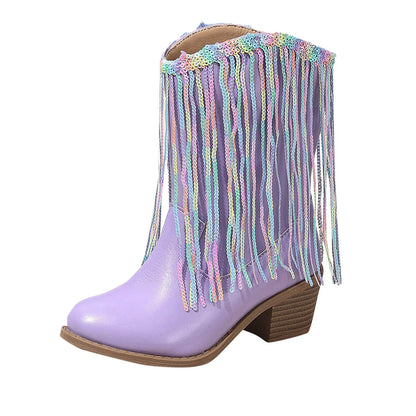 Tassel Charm Cowgirl Boots
