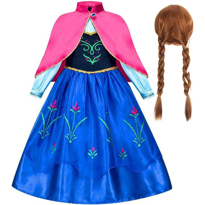 Winter Princess Dress & Wig Set